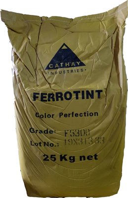 Пигмент желтый железоокисный FERROTINT F 5300 GS гранулированный Cathay Pigments Group сухой Китай 25 кг ПИГМ-33 фото