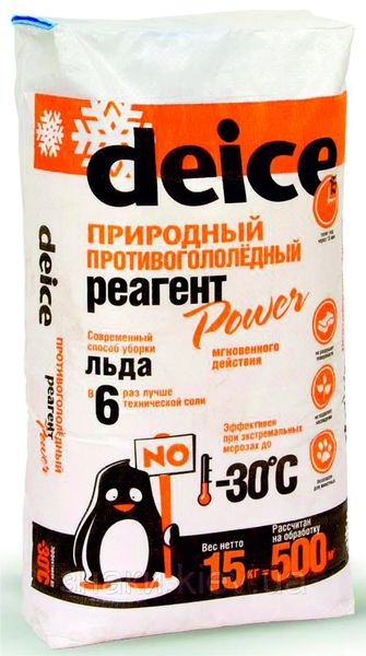 Антиожеледний реагент DEICE Power Україна сухий 15 кг ПГМ-8 фото