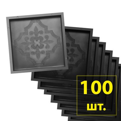 Форми для тротуарної плитки Лілія квадрат 300х300х30 мм Верес Україна 100 шт Ф-190 фото