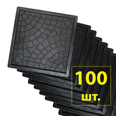 Великі форми для тротуарної плитки Павутинка 300х300х30 мм Верес Україна 100 шт Ф-196 фото