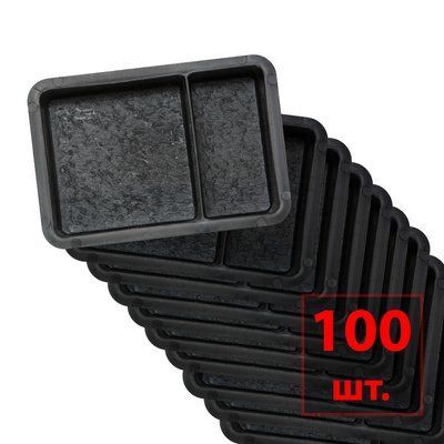 Формы для тротуарной плитки БРУК Старый город (1/3 и 2/3) 120х120 и 120х60 мм Верес Украина 100 шт Ф-119 фото