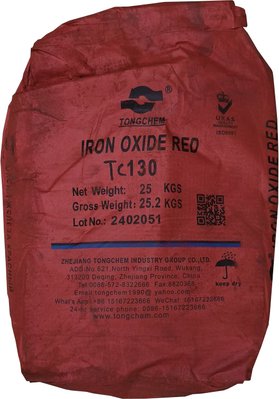 Пигмент красный железоокисный Tongchem TC130 сухой Китай 25 кг ПИГМ-7 фото