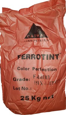 Пигмент тёмно-красный железоокисный FERROTINT F 4400 вишневый сухой Китай 25 кг ПИГМ-26 фото