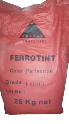 Пигмент тёмно-красный железоокисный FERROTINT F 4800 Cathay Pigments Group сухой Китай 25 кг ПИГМ-27 фото