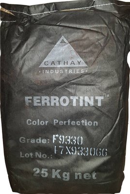 Пигмент черный тёплый (графитовый) FERROTINT F 9330 железоокисный Cathay Pigments Group сухой Китай 25 кг ПИГМ-28 фото